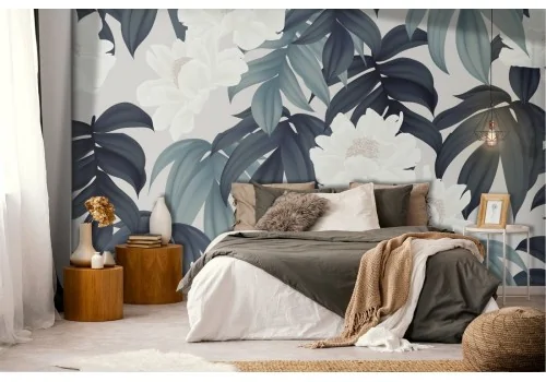 Tropical leaves pattern wallpaper.482