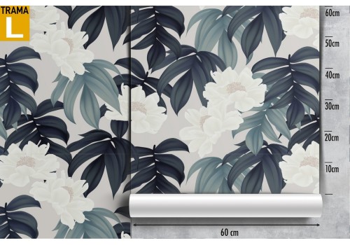 Tropical leaves pattern wallpaper. 2