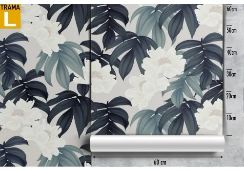 Tropical leaves pattern wallpaper. 2