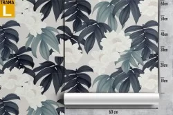 Tropical leaves pattern wallpaper.