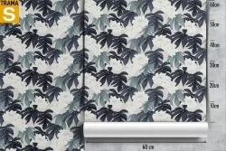 Wallpaper Design and Styles Flora and Fauna Tropical Leaves