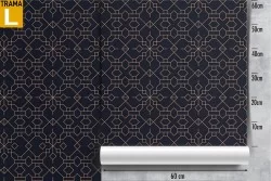 Art Deco geometric pattern wallpaper.