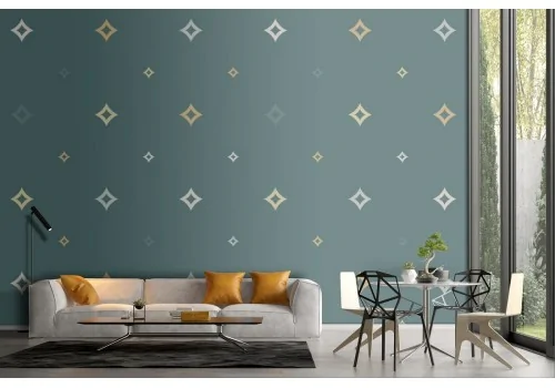 Vintage geometric pattern wallpaper.485