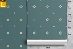 Vintage geometric pattern wallpaper.