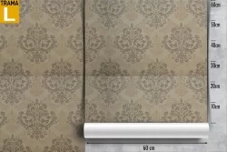 Carta da Parati pattern inglese vintage classico.