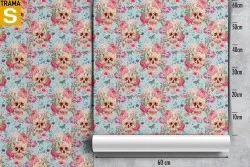 Wallpaper Design and Styles Flora and Fauna Dark and Skulls Modern Flowers