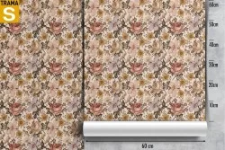Wallpaper Design and Styles Flora and Fauna Flowers Nature Vintage