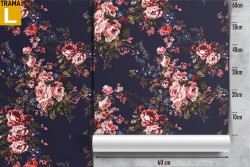 Vintage nature roses wallpaper pattern.