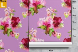 Carta da Parati rose rosse natura pattern moderno.