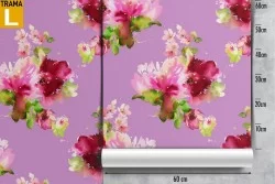 Red roses nature pattern modern wallpaper.