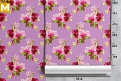 Modern Nature Flowers Wallpaper