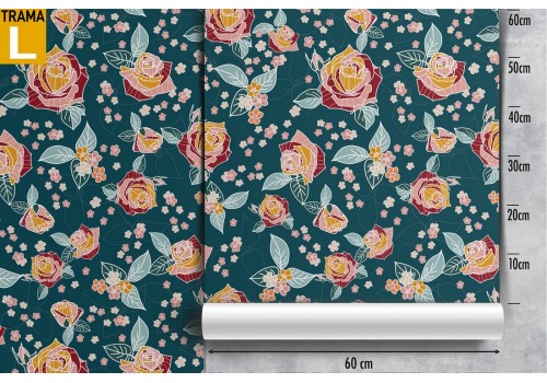 Vintage red roses nature wallpaper. 2