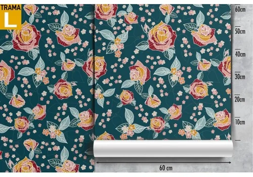 Vintage red roses nature wallpaper. 2