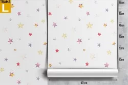Carta da Parati stelle a pois decorazione bambini.
