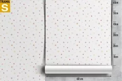 Carta da Parati Bambini Decorazioni e Pattern Righe e A pois