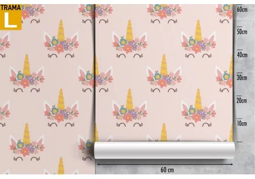 Carta da Parati unicorni decorazione fantasy bambini. 2