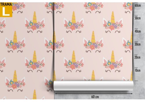 Unicorn wallpaper children's fantasy decoration. 2