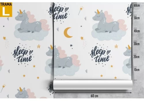 Unicorn fantasy wallpaper decoration for children. 2