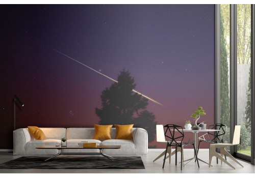 Carta da Parati cielo notturno cometa paesaggio fotografia-3 2