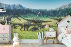 Dinosaur Animal Children's Wallpaper Illustration-10