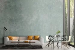 Wallpaper water green cement surface-11