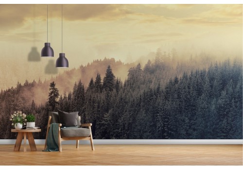 Nature Forest Landscape Modern Design Wallpaper-16