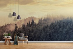 Carta da Parati natura foresta paesaggio design moderno-16