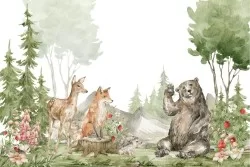 Carta da Parati Bambini Animali uccelli