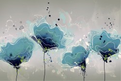 Wallpaper Design and Styles Abstract Flora and Fauna Flowers Nature