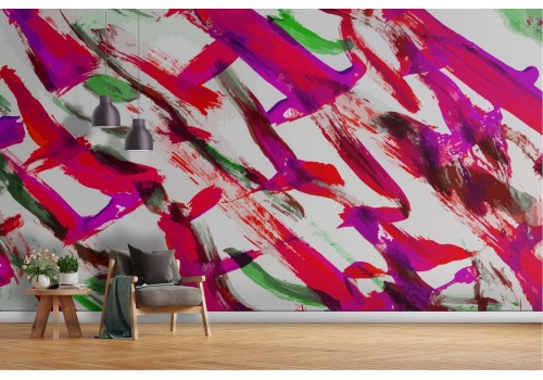Fuchsia-23 Modern Abstract Wallpaper Decoration