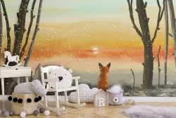 Carta da Parati Animali uccelli Paesaggi