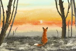Carta da Parati Bambini Animali uccelli Paesaggi