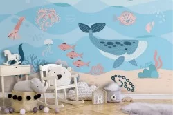 Carta da Parati Animali uccelli Mondo acquatico