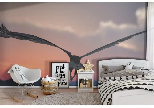 Falcon Wallpaper with Natural Landscape for Boys Room -33