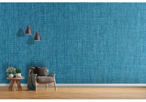 Carta da Parati texture tessuto azzurro vintage-36