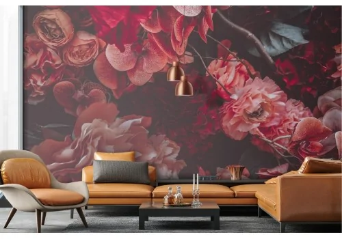 Red flowers wallpaper nature composition 2