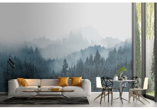 Carta da Parati paesaggio natura alberi design moderno-46 2