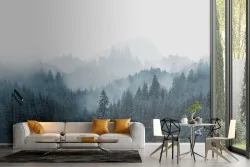 Carta da Parati paesaggio natura alberi design moderno-46