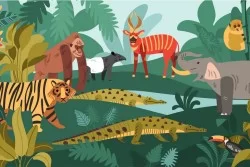 Carta da Parati Bambini Animali uccelli