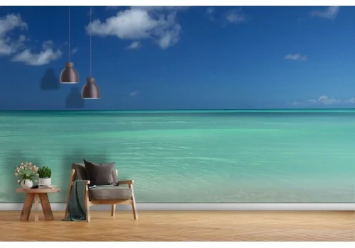 Wallpaper landscape beach ocean blue sea-60