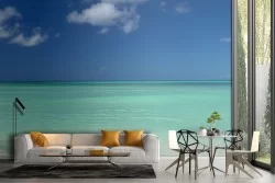 Wallpaper landscape beach blue ocean sea-60