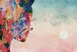 Carta da Parati Design e Stili Astratta Dipinti e Acquerelli Moderna