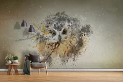 Carta da Parati natura animali gufo-62