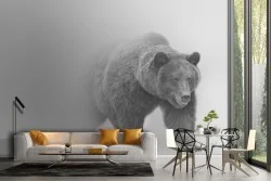 Carta da Parati orso animali design moderno-65