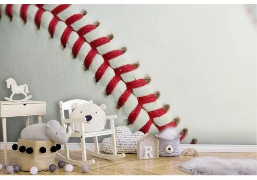 Baseball Ball Wallpaper Mural