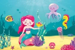 Children's Wallpaper Fantasy Characters and Cartoons Princesses and Ballerinas