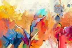 Wallpaper Design and Styles Abstract Modern Paintings and Watercolors