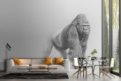 Carta da Parati gorilla natura animali design moderno-77