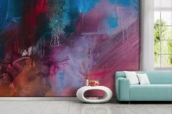 Modern Abstract Plaster Wallpaper