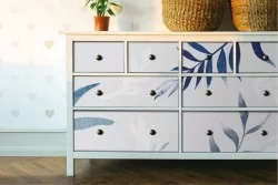 Carta da Parati Foglie Stilizzata Natura Tropicale